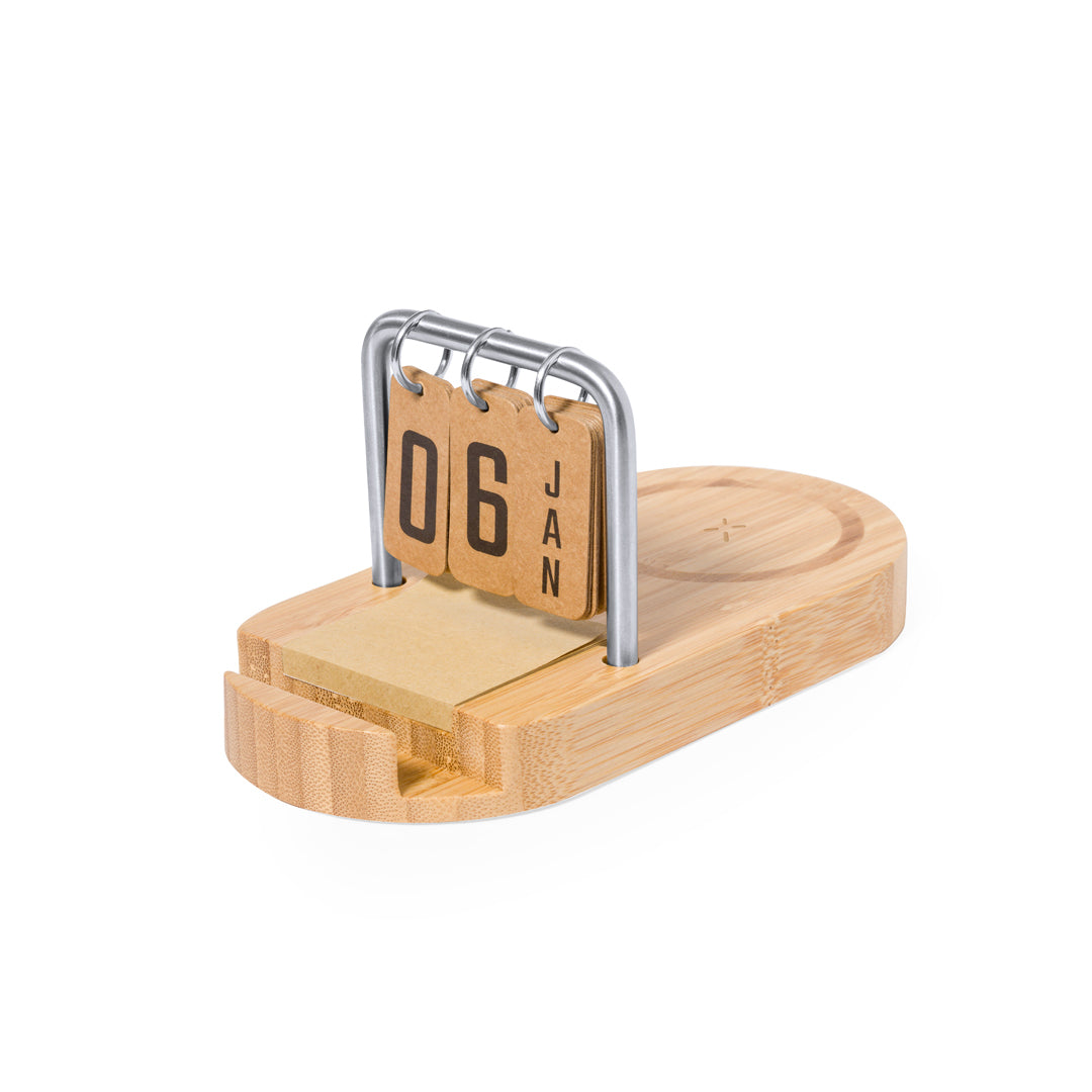 Oplader met GSM houder en kalender