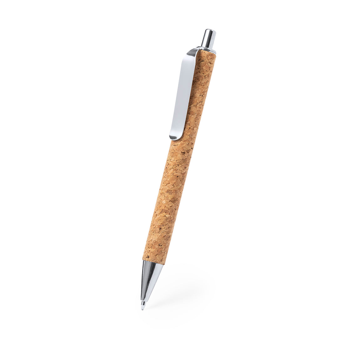 Luxe schrijfset in kurk - incl. USB stick