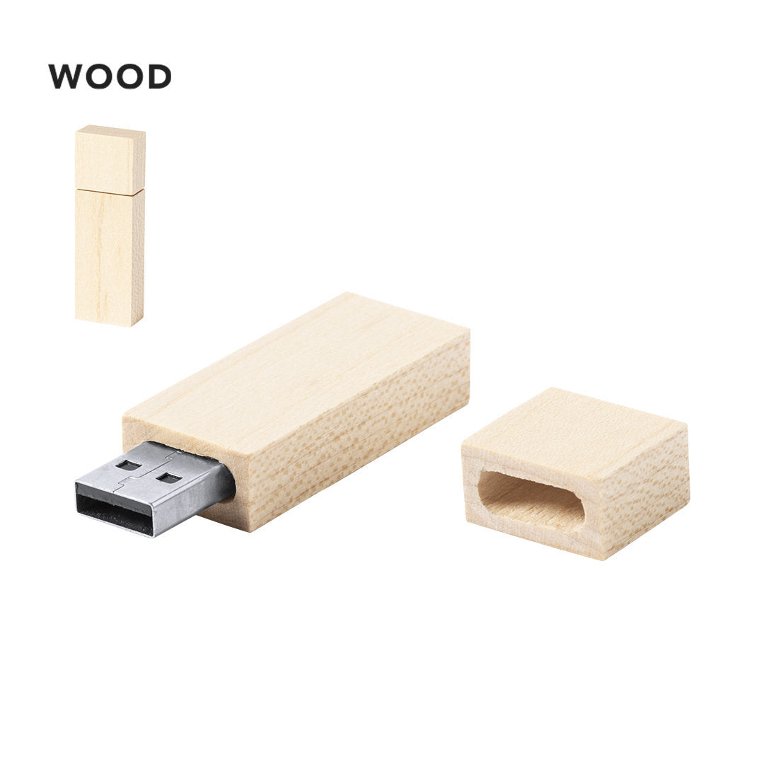 USB Stick - 16GB - HOUT (Nokex)