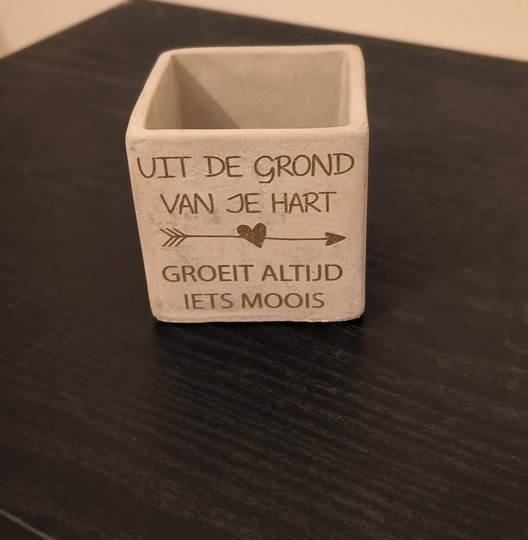 Betonnen bloempotje