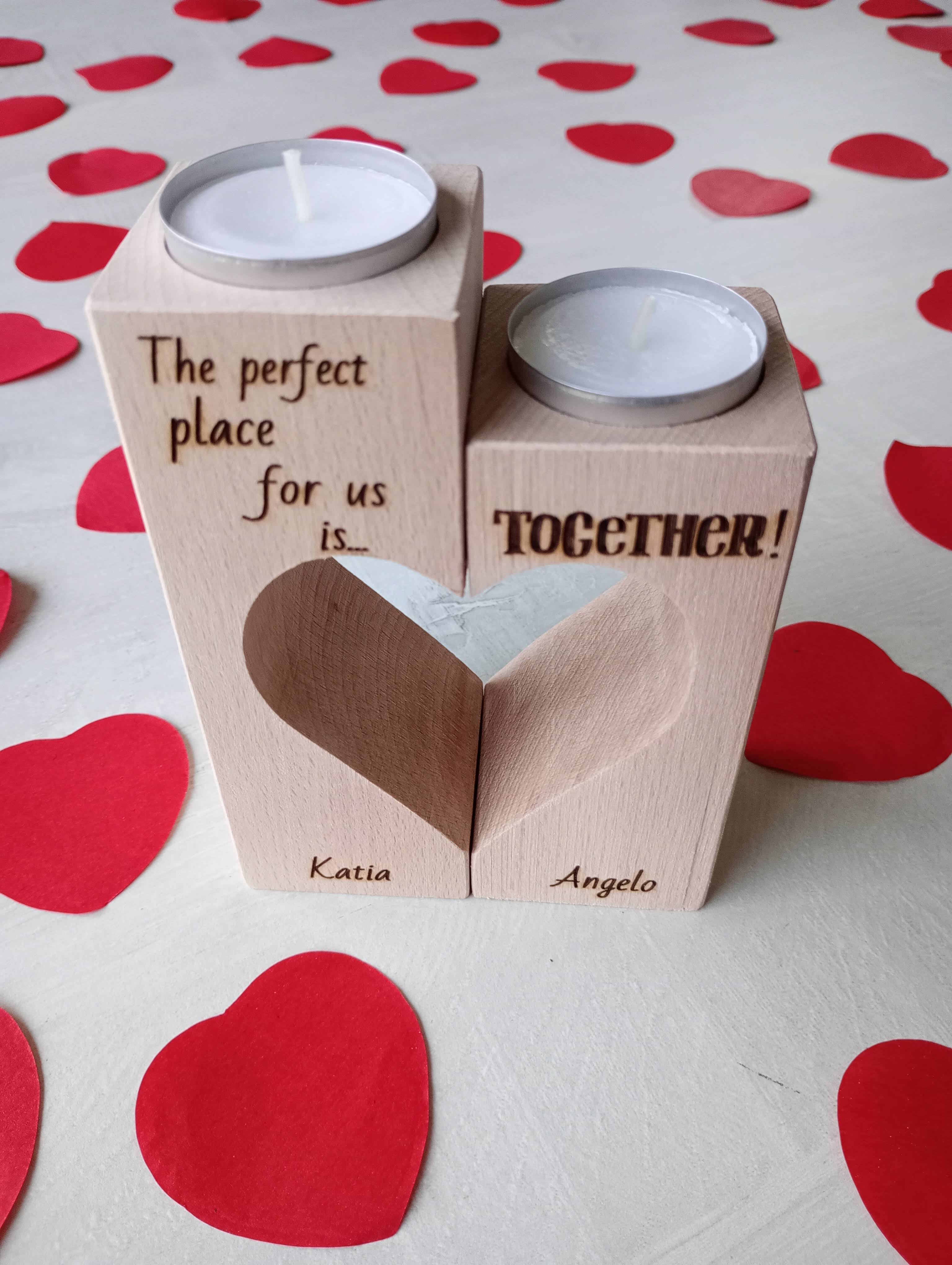 Theelichthouder hart