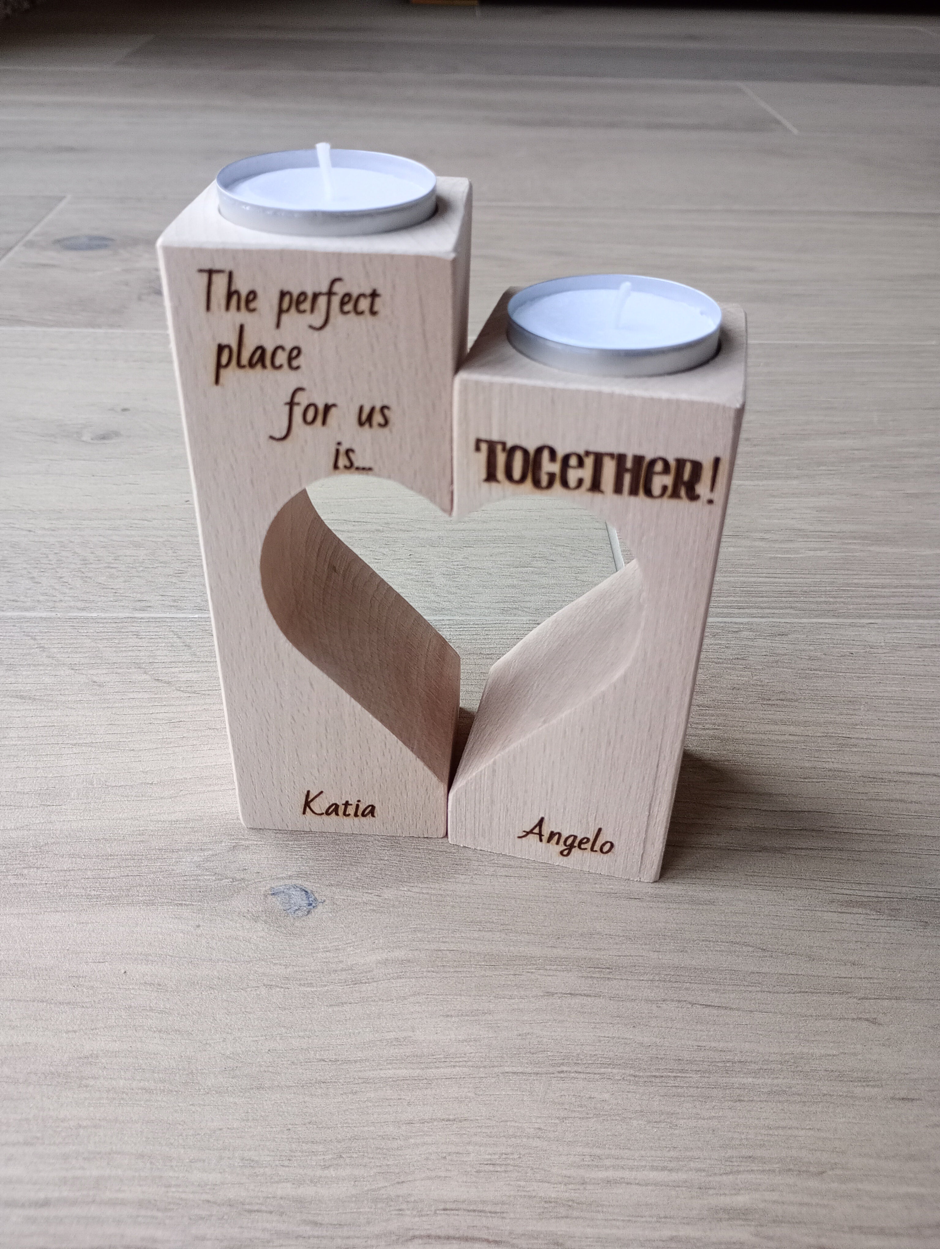 Theelichthouder hart