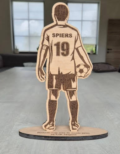 Voetbal trofee speler