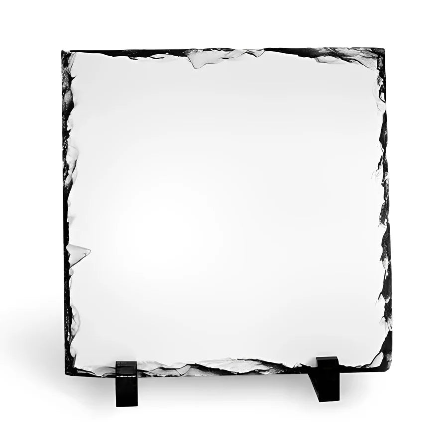 leisteen met foto incl. 2 voetjes