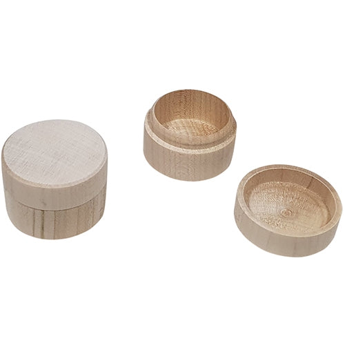 Doosje voor ringen / oorbellen in RUBBERWOOD