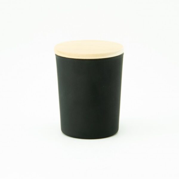 Mini geurkaarsje met houten deksel