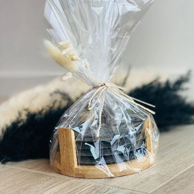 Onderleggers in leisteen