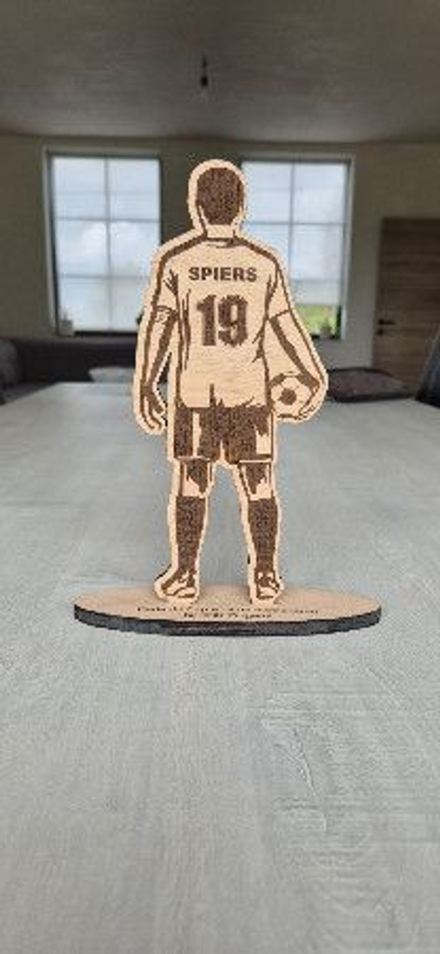 Voetbal trofee speler