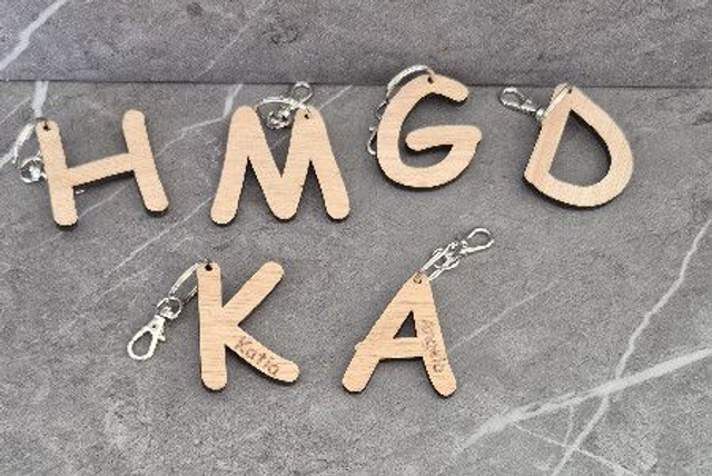 Sleutelhanger 1ste letter