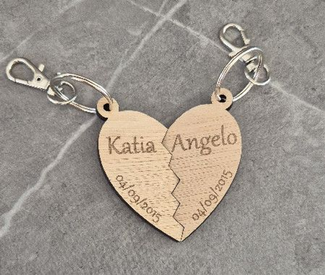 Sleutelhanger gebroken hart